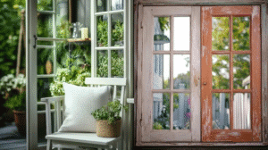 Vintage Window Decor Makeovers With Up-cycled Charm