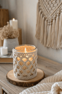 Eco friendly upcycled candle holders for every room